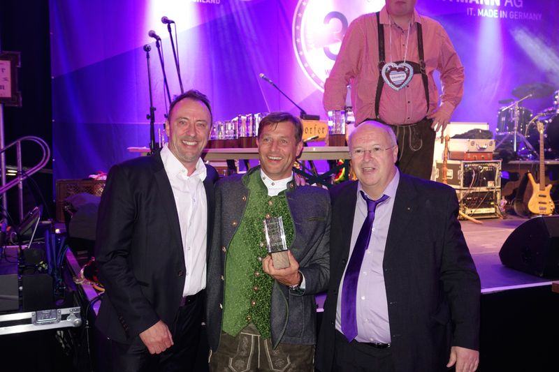 Jörg Mueller, Intel, kam extra in Tracht. (Bild: IT-BUSINESS)