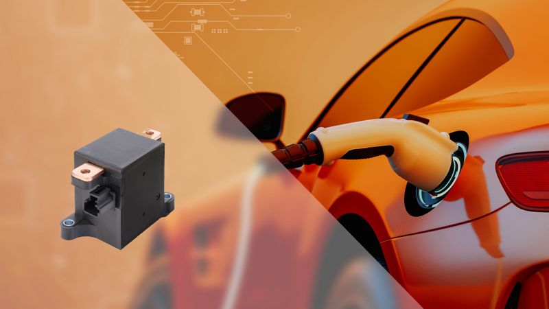 Die Leistungsrelais weisen eine Schaltleistung von 250 A/500 VDC für die Sicherheitsisolierung in Ladeinfrastrukturen für Elektrofahrzeuge, erneuerbaren Energien und E-Mobilitätsanwendungen auf.(Bild:  Omron)