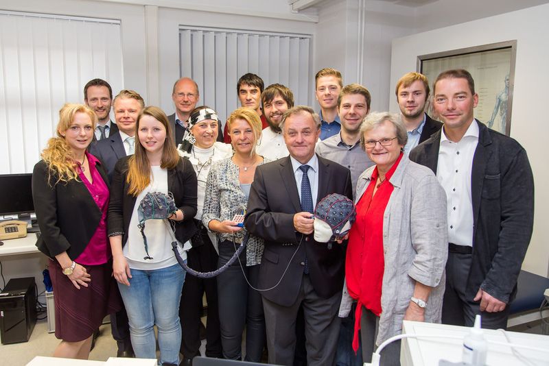 Das Team aus Nachwuchsforschern, Wissenschaftlern und Wegbereitern aus der Westsächsischen Hochschule Zwickau, dem Fraunhofer-Institut und der Uniklinik Leipzig (Westsächsischen Hochschule Zwickau)