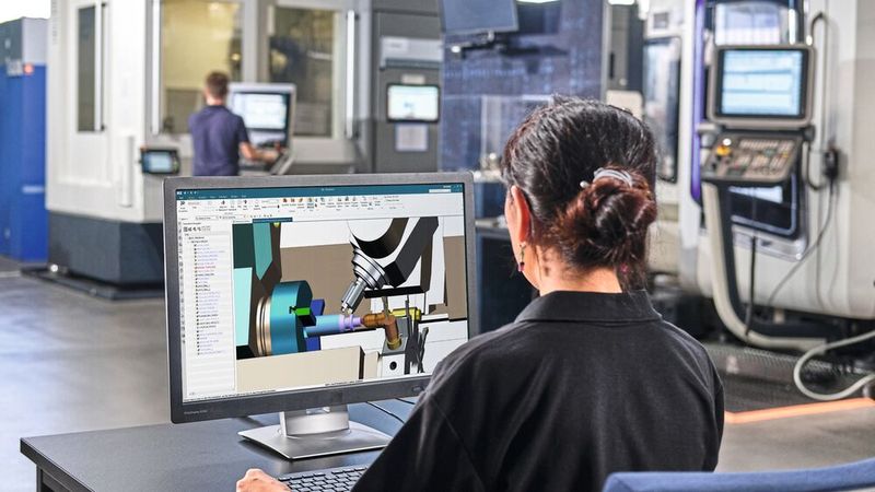 AI will not make CNC experts obsolete in the foreseeable future but can facilitate and accelerate their work in the form of a CAM co-pilot. (Image:Siemens)