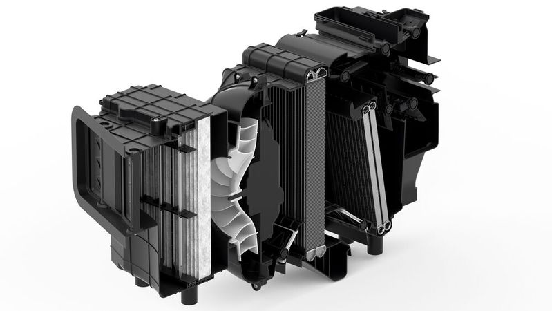 Mahle will mit Restwärme aus dem Innenraum frische Luft vorwärmen – und so Heizenergie sparen.(Bild:  Mahle)