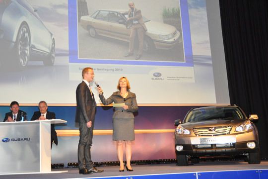 Markus Noehre ersteigerte jüngst bei Ebay den zu einem guten Zweck verkauften Subaru Legacy aus der TV-Serie Stromberg. (Archiv: Vogel Business Media)