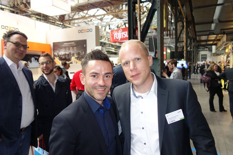 Romeo Gramaglia (l.), PNY mit Frederik Wilmesmeier, ALSO (Bild: IT-BUSINESS)