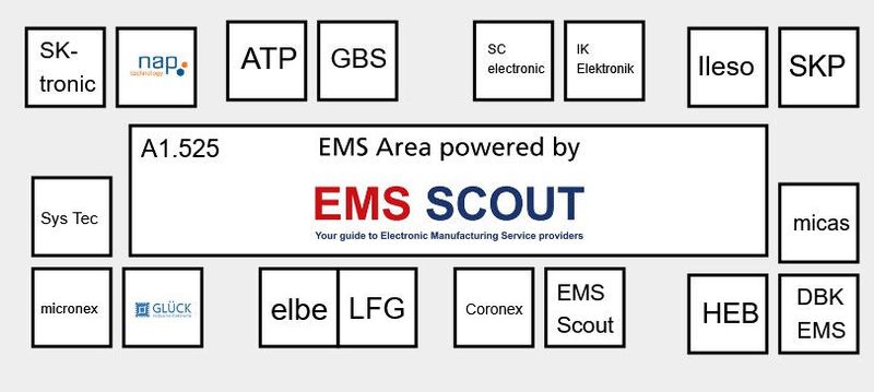EMS Scout (Halle A1, Stand 525): Zum Jubiläum der electronica präsentiert EMS Scout die EMS Area auf der Messe. Insgesamt 18 Unternehmen aus ganz Deutschland bringen Ihnen die neuesten Entwicklungen der Electronic Manufacturing Services näher. Schauen Sie vorbei! (Bild: EMS Scout)
