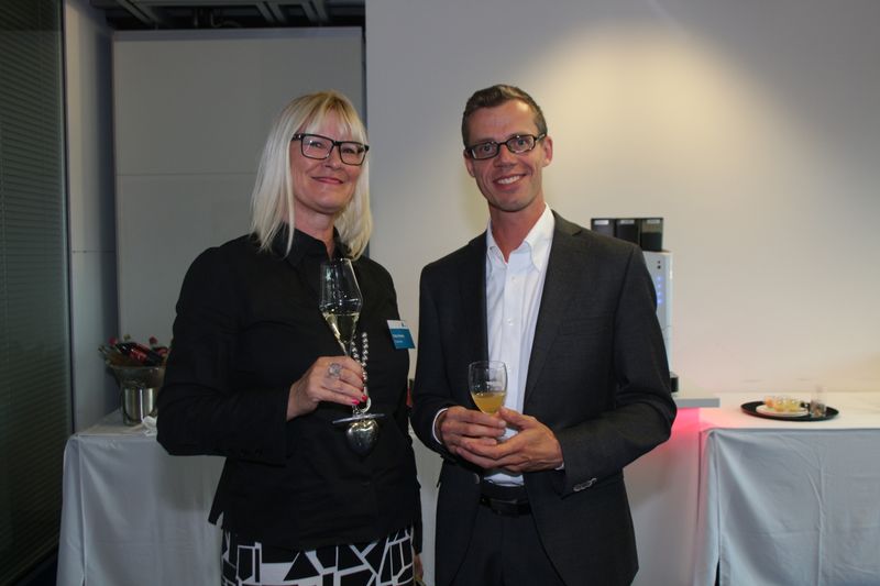 Petra Manns (Plantronics) und Michael Schreier (C4B) (Bild: C4B)