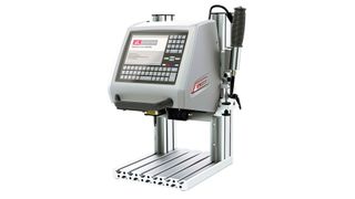 Aufstellen, an den Strom anschließen und losmarkieren: Der Nadelmarkierer Flymarker mini 120/100 Station ist einfach bedienbar. (Markator)