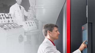 Jahrzehnte liegen zwischen diesen beide Aufnahmen sicher. Wenn vielleicht auch keine 75 Jahre! Doch das ist das Jubiläum, dass der Oberflächenveredler Oerlikon Balzers jetzt feiern darf. (Oerlikon Balzers)