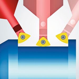Hypermill Rollfeed Turning: Nuten lassen sich laut Hersteller schnell in einer Bewegung mit nur einem Werkzeug bearbeiten.