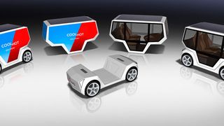 Rinspeed zeigt den „Microsnap“ für die letzte Meile und Schnellzustellungen. (Rinspeed)