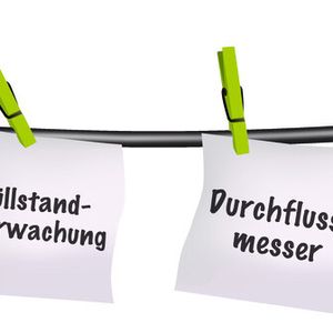 Wäscheleine, Wäschestücke, Klammern - das Bild liefert Analogien für die Feldbus-Installation.