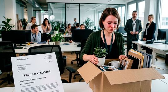 Hunderte müssen ihre Sachen packen! United Internet informiert jetzt darüber, dass seine Töchter Ionos und 1&1 kräftig sparen müssen. Das wird insgesamt 800 Stellen kosten – allein rund 350 bei 1&1.(Bild:  KI-generiert)