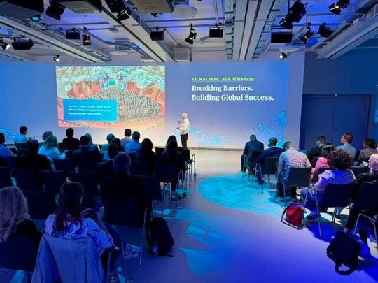 Der International Communication Circle stand im vergangenen Jahr unter dem Motto „Breaking Barriers. Building Global Success.“(Bild:  Kielburger – VCG)