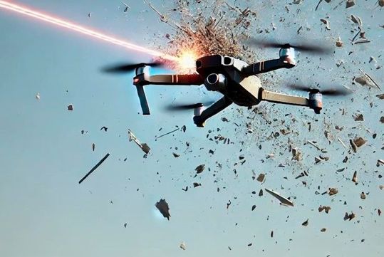 Rheinmetall und MBDA dürfen ein laserbasiertes Drohnenabwehrsystem entwickeln, das der Marine zugute kommen soll (Symbolbild).(Bild:  Lichtspiele)