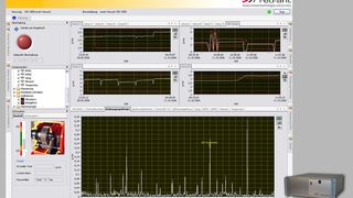 Oberfläche eines Schadensfrüherkennungssystems zur Überwachung von Getrieben. Oben: Trend der verschiedenen Bauteile (hier Gangstufen). Unten: hoch auflösendes Ordnungsspektrum mit 128 000 Linien. Bild: Red-Ant (Archiv: Vogel Business Media)