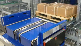 Die Schnelligkeit des Speedporter-Systems und die dynamische Fahrzeugsteuerung ermöglichen hohe Transportleistungen. (Bild: RBS)