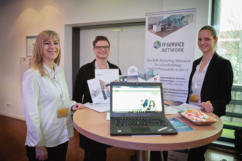 Die Mädels von IT-Service.Network (v.l.): Tanja Hollstein,
Taija Hein und Christine Bartke. (Astrid Piethan)