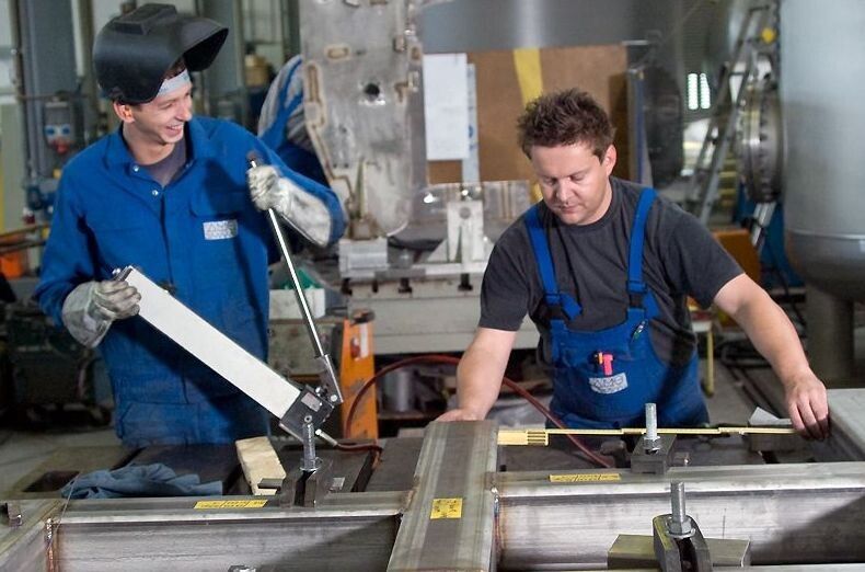 Behälter- und Apparatebau bei AMS. (Bild: AMS)