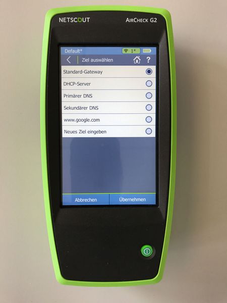 …legt man zuerst das Ziel der dauerhaften Verbindung fest, welches dann während des Roaming-Tests permanent angepingt wird. (VIT (Donner))