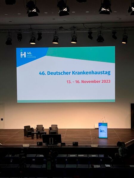 In den Räumen des angeschlossenen CCD treffen sich außerdem Entscheider aus den Krankenhäusern zum 46. Deutschen Krankenhaustag. (© cm)