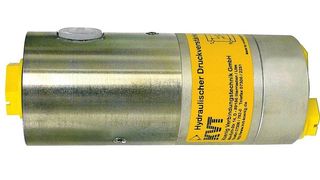 Bild 1: Druckverstärker in Leichtbauweise für die Spann- und Mobilhydraulik. Er verstärkt den Eingangsdruck auf bis zu 2000 bar. (Archiv: Vogel Business Media)