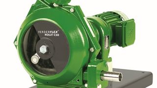 Verder wird die Ponndorf-Schlauchpumpen in die bestehende Verderflex-Schlauchpumpen-Baureihe integrieren (im Bild die neue trockenlaufende Verderflex Rollit, die auf der Achema erstmals präsentiert wurde). (Bild: Verder)