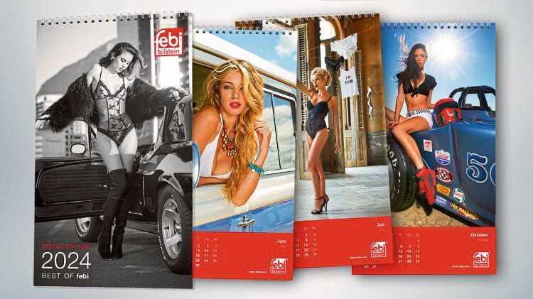 Eine Ära geht zu Ende: In diesem Jahr erscheint der (vorerst) letzte Werkstattkalender von Febi Bilstein.(Bild:  Febi Bilstein)