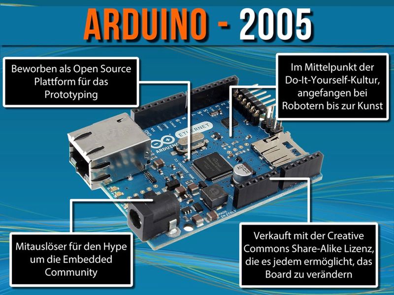`Die Geschichte des Entwicklungskits´von element14: Arduino (Bild: element14)