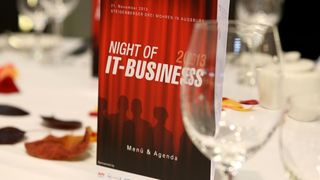 Die Preisverleihung für den „IT-BUSINESS Distri-Award“ im Hotel Steigenberger Drei Mohren in Augsburg lockte auch dieses Jahr wieder viele Gäste. (Nina Solansky)