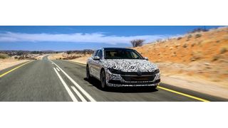 Der neue VW Arteon debütiert auf dem Genfer Automobilsalon im März und positioniert sich als Wettbewerber des Audi A6 und BMW 5er. (Volkswagen)