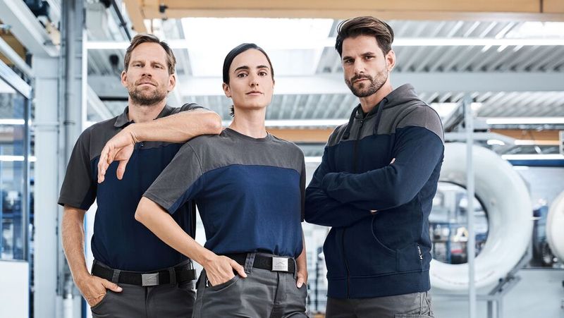 Zertifizierte Bio-Baumwolle und GRS-Polyester bilden die Basis der neuen Kollektion.(Bild:  Kübler)