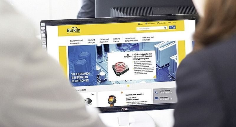 2016, digitaler Wandel: Versand des letzten Print-Katalogs und Einführung eines neuen Onlineshops. (Bild: Bürklin)