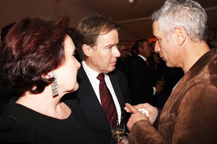Interessante Gespräche: Journalistin Georgia Tornow, Ehe- und Nachrichtenmann Ulrich Meyer und Schauspieler Ralpf Herforth (v.li.). (Foto: Riller & Schnauck)