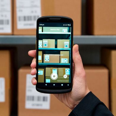 „MatrixScan Find“ kann zusätzlich bei der Auftragsvorbereitung im Lager und bei der Preisaktualisierung in den Filialen zum Einsatz kommen. (Bild: Scandit)