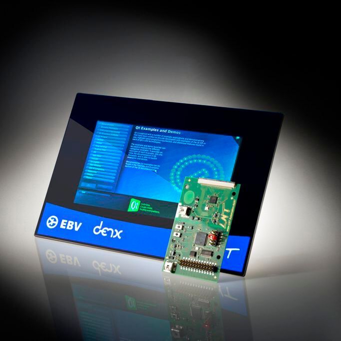 Display/Touch-Kit: 7-Zoll-Touch-EVK2TI1-Display von LNT und  SoCrates-Board von EBV