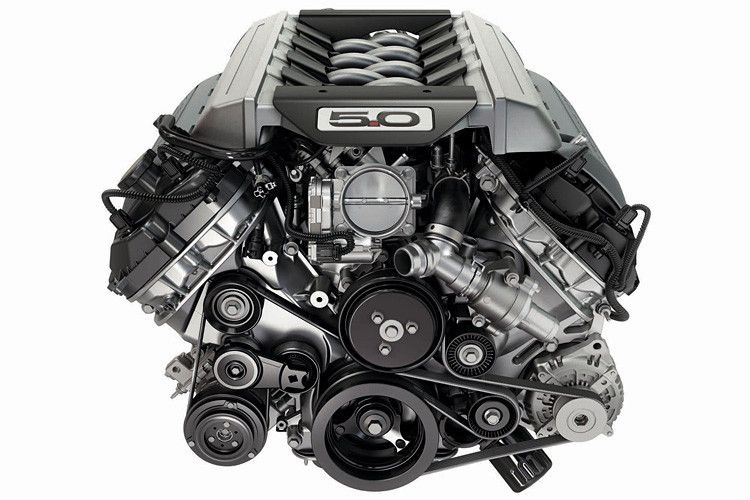 5,0 Liter Hubraum auf acht Zylinder verteilt sorgen für guten Vortrieb und tollen Motorsound. 310 Kilowatt/422 PS und ein maximales Drehmoment von 530 Newtonmeter ermöglichen im  Mustang GT bei Bedarf Tempo 100 aus dem Stand in 4,9 Sekunden. (Foto: Ford)