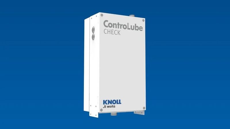 The Controlube analysis units installed at the respective filter systems determine the concentrati on, temperature, pH value, and conductivity of the coolant on site. (Source: Knoll)