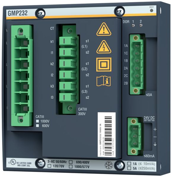 Das verbesserte Netzmessungs- und Netzschutzmodul GMP232/x2 von Bachmann electronic misst besonders genau. Es erfüllt damit auch die strengsten Anforderungen ans Netz. (Bild: Bachmann electronic)