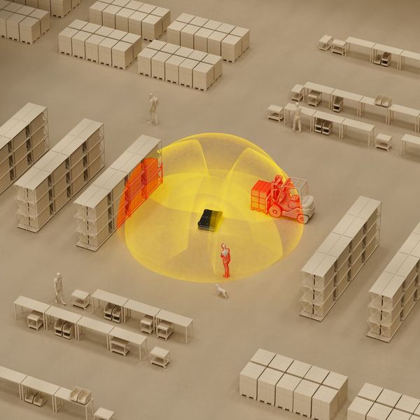 The 3D ultrasound sensor Adar One is certified for the safe detection of people according to the requirements of the European Machinery Directive. (Image:Sonair)