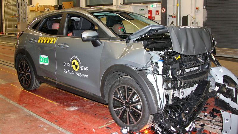 Beim Ford Puma gab es einen Stern Abzug. (Bild: Euro NCAP)