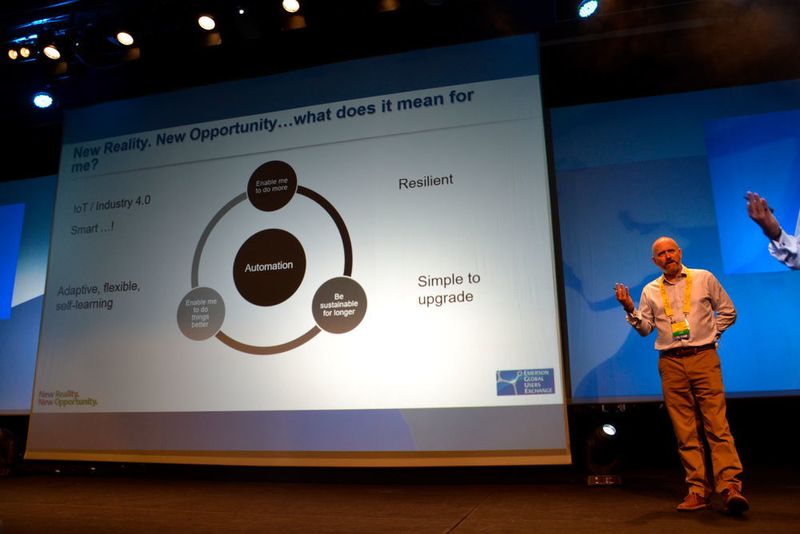 Peter Iles-Smith, Glaxo Smith Kline, member of the Board of Directors of the Global Users Exchange, has opened the conference under the motto “New Reality. New Opportunity”. (Kempf/PROCESS)