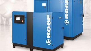 Die Schraubenkompressoren der erfolgreichen Baureihe S-4 sind ab sofort auch in einer kompakten Variante für den Leistungsbereich von 45 bis 75 kW erhältlich.  (Bild: Boge)