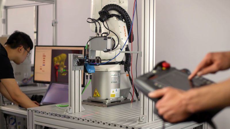 Die Programmiersoftware ArtiMinds RPS bietet vielseitige Anwendungsmöglichkeiten und erzeugt nativen Robotercode, der direkt auf der Standardsteuerung des Roboterherstellers läuft. (Bild:  ArtiMinds Robotics GmbH)