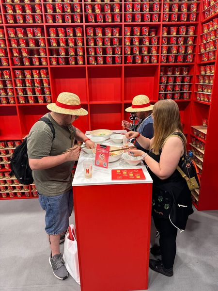 Nudeln zählen - man hat ja auf der Gamescom sonst nix zu tun. (Bild: Vogel IT-Medien)