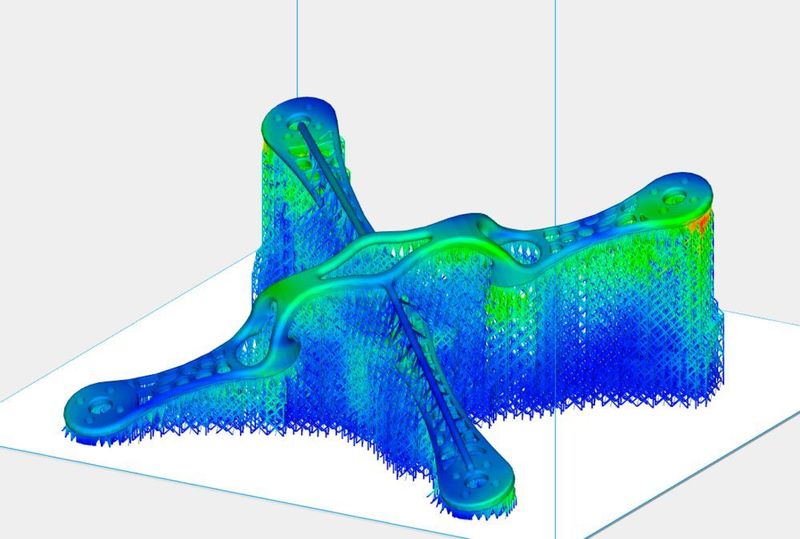 Das Modul Materialise Magics Simulation bringt in Kombination mit Magics 23 High-End-Simulationsmöglichkeiten für den 3D-Druck in die Produktion, ohne dass die Benutzer zu einer separaten spezialisierten Anwendung wechseln müssen, High-End-Rechenleistung oder Expertenwissen benötigen. (Materialise)
