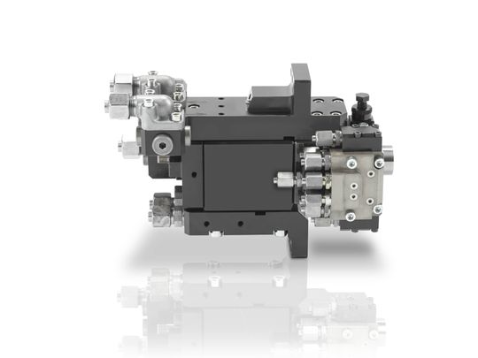 New multicolor mixing head from Krauss Maffei Technology for automated color changes.(Bild:  Krauss Maffei)