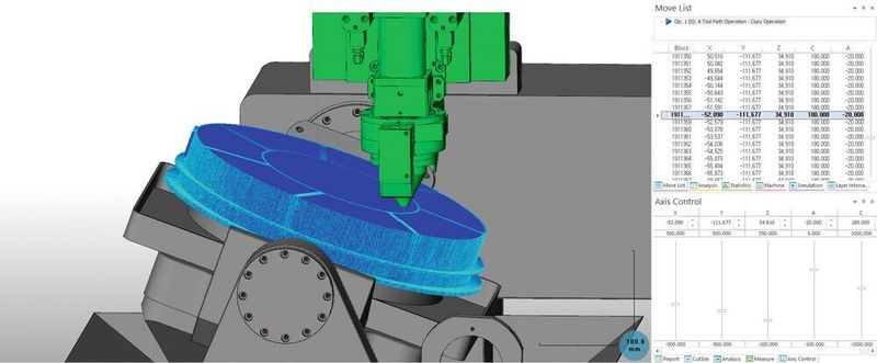 Bild 4: Integration der Maschinen- und Additivsimulation von Moduleworks in Insstek AM-CAM.  (Insstek)
