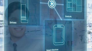 Steuerungsplattformen vernetzen sämtliche Maschinen und Anlagen einer Fertigung. Das gilt ausdrücklich auch für bereits installierte und bislang nicht vernetzte Maschinen. Im Zusammenspiel mit Sensoren und der Maschinensteuerung erfasst das IoT Gateway etwa zahlreiche Betriebszustände der Anlage, und zwar herstellerunabhängig.  (Bosch Rexroth AG)