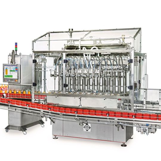Bei der neuesten Abfüllanlage, die im Zuge einer Produktionserweiterung bei Mann & Schröder Cosmetics installiert wurde, handelt es sich um eine Serienmaschine Robomat autoCIP 2/12-1000 mit speziell nach Kundenwunsch angepassten Ausstattungsmerkmalen. Bei der neuesten Abfüllanlage, die im Zuge einer Produktionserweiterung bei Mann & Schröder Cosmetics installiert wurde, handelt es sich um eine Serienmaschine Robomat autoCIP 2/12-1000 mit speziell nach Kundenwunsch angepassten Ausstattungsmerkmalen.