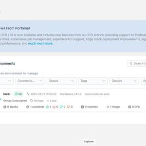 Portainer erlaubt den Betrieb und die Verwaltung verschiedener Container-Lösungen auf dem NAS.(Bild:  Joos)
