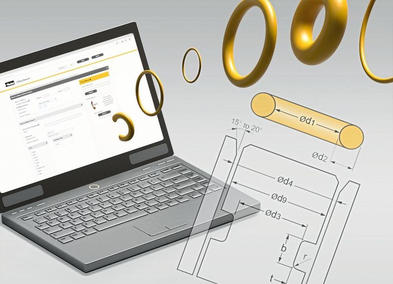 Der O-Ring Selector steht allen interessierten Anwendern ab sofort online unter www.parker.com/o-ring-selector in englischer Sprache zur Verfügung (Parker)